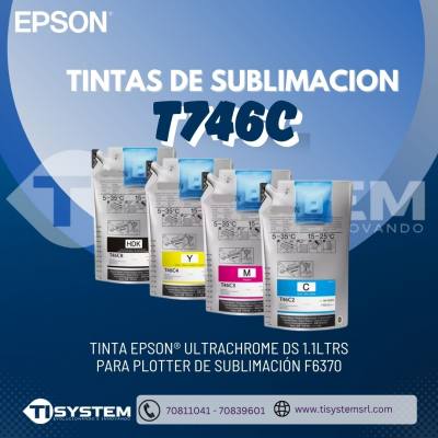 Tinta Epson ® UltraChrome DS 1.trs, para plotter de sublimación T46C